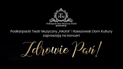 Grafika promująca koncert "Zdrowie Pań!"